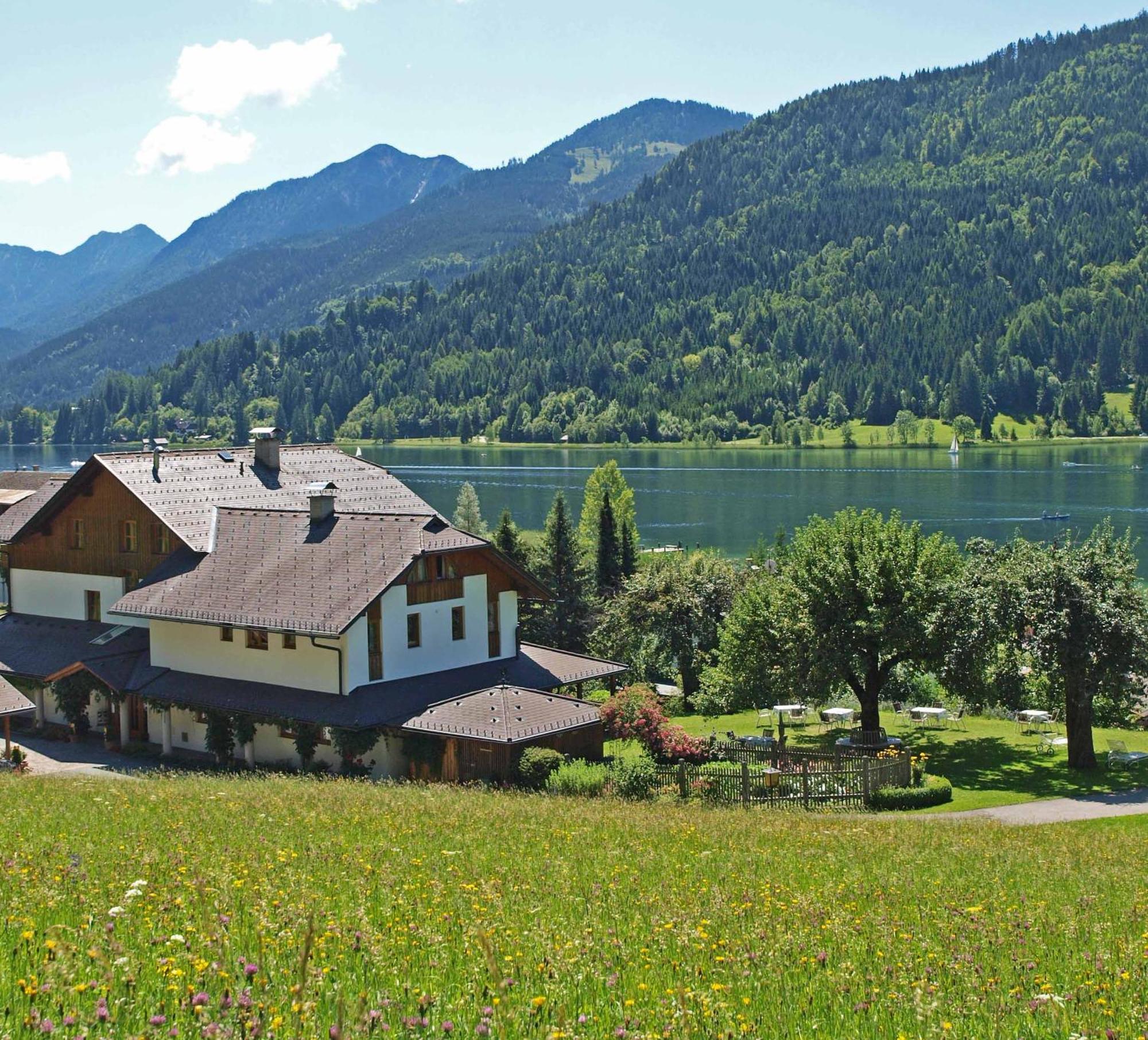 Ferienhof Obergasser Und Bergblick Weissensee Exteriér fotografie