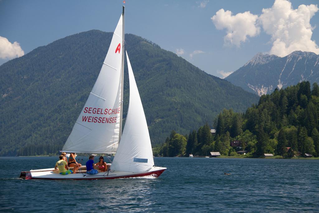 Ferienhof Obergasser Und Bergblick Weissensee Exteriér fotografie