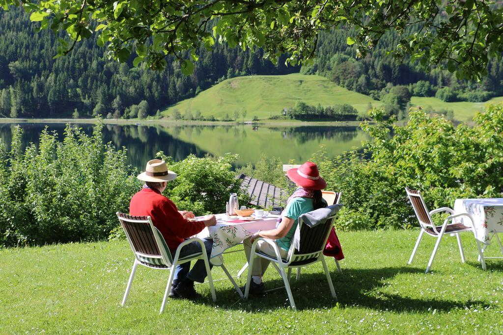 Ferienhof Obergasser Und Bergblick Weissensee Exteriér fotografie